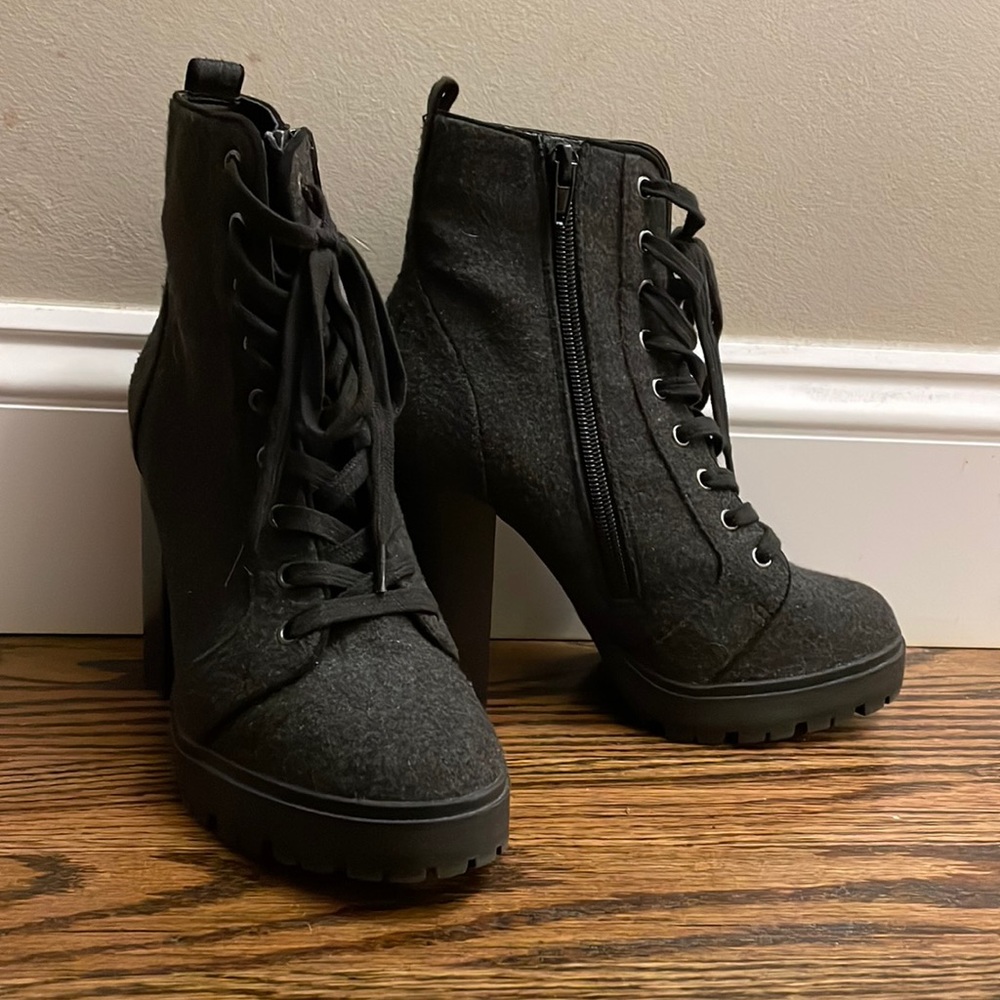 Steve Madden stacked heel boots